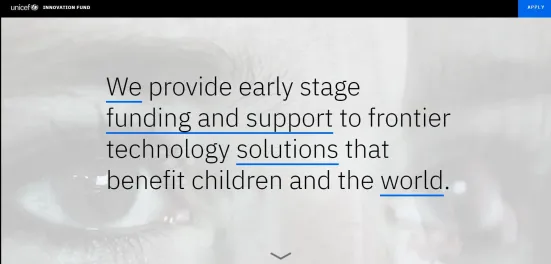 UNICEF's website